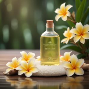 Гипоаллергенное массажное масло с ароматом рис и франджипани, объем 5 литров