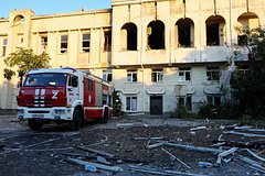 Опубликованы первые кадры разрушений в атакованном ВСУ Крыму